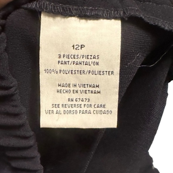 Vintage Polyester Petite‎ Black Trousers - Picture 6 of 6